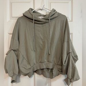 Young Fabulous And Broke Raissa Crop Oversized Hoodie